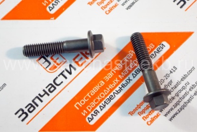 3900678 Болт (с шестигранной головкой и фланцем) крепления ТНВД, модуля управления, насоса ГУР, кронштейна ролика натяжения ремня, коллектора впускного, трубки щупа уровня масла M8 X 1.25 X 40 SCREW HEX FLANGE HEAD CAP Cummins ISF, ISL